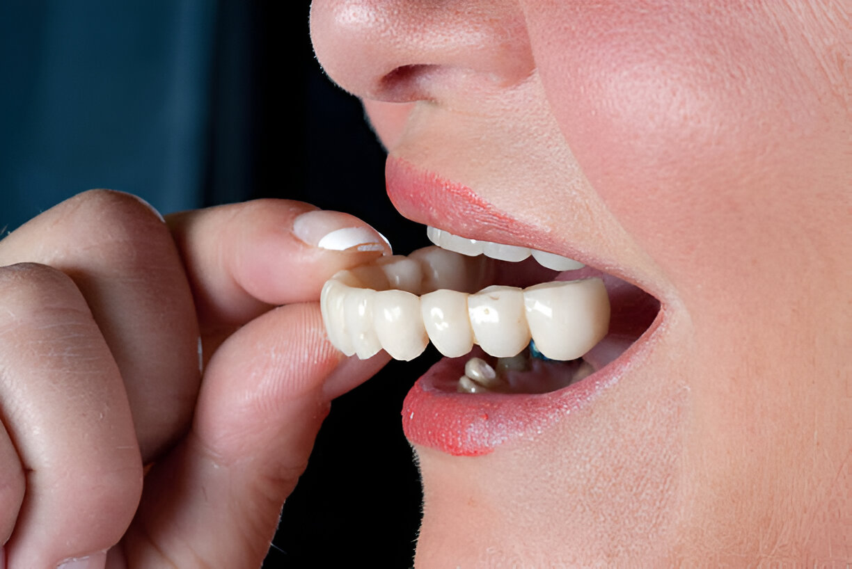 Daily denture care routine