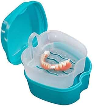 Denture Case with Ventilation and Lid
