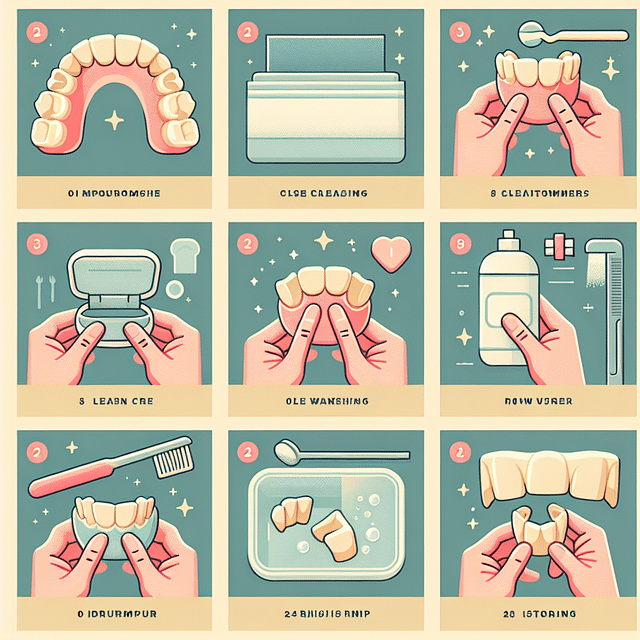 denture care instructions list
