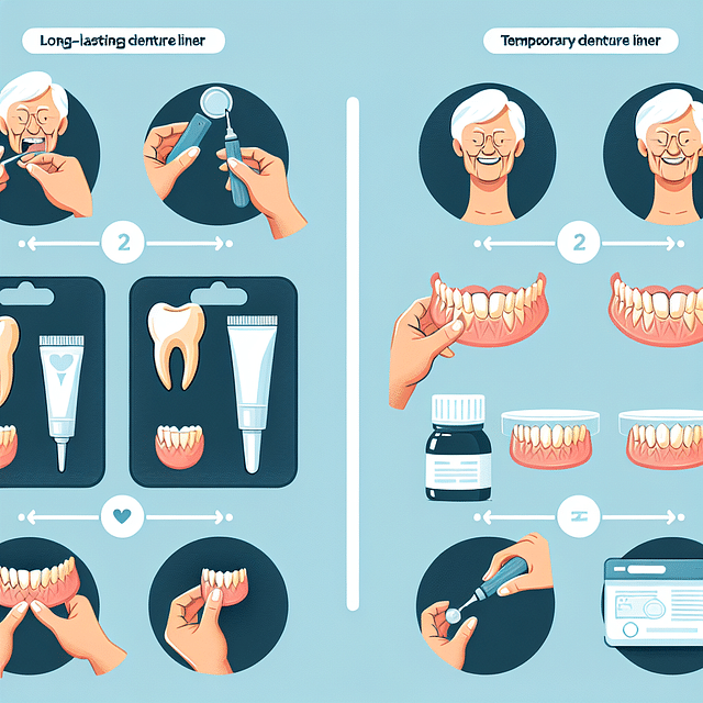 Long-lasting versus temporary denture liners
