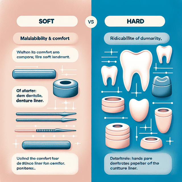Soft and hard denture liners comparison