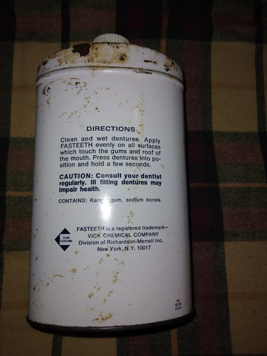 Sodium Borate denture cream