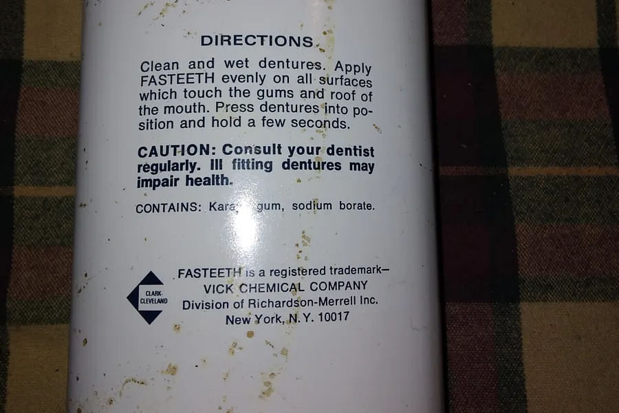 Sodium Borate denture cream