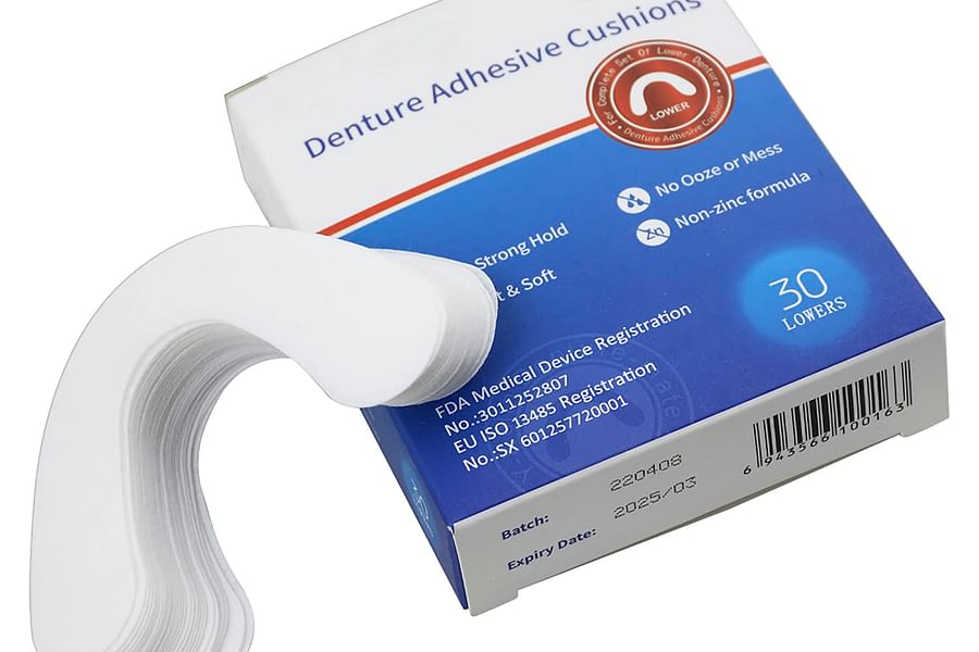 zinc free denture adhesive