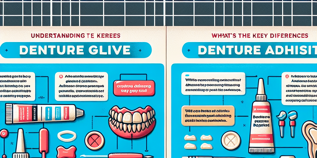 Understanding the Key Differences Between Denture Glue and Denture Adhesive