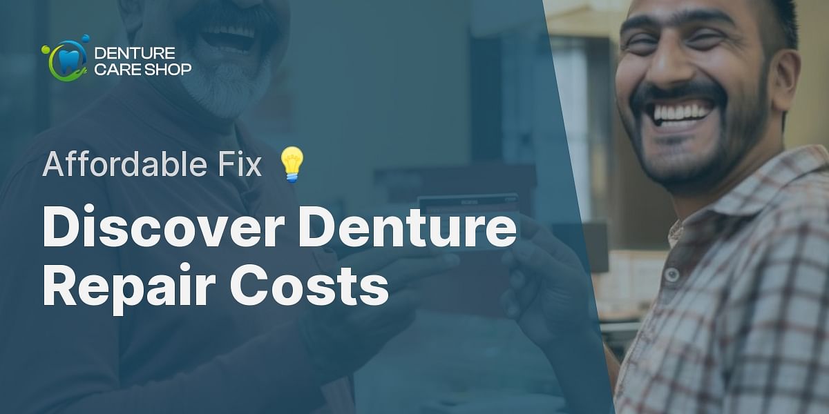 What is the average cost of denture repair at Denture Care Shop?